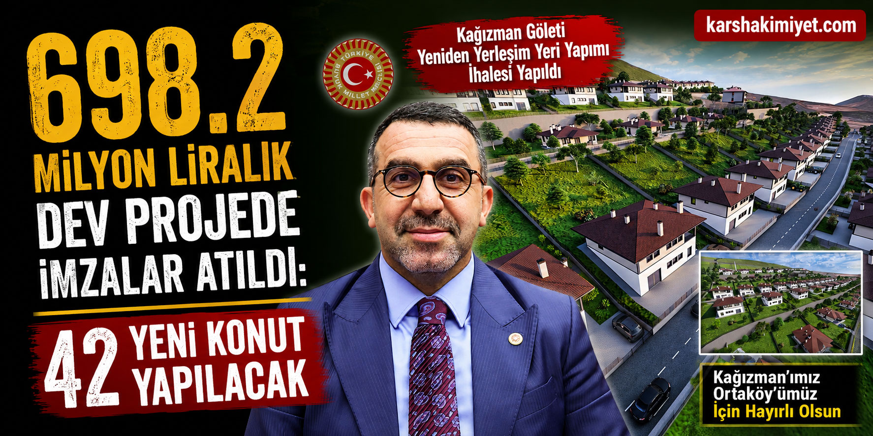 698,2 Milyon Liralık Dev Projede İmzalar Atıldı: 42 Yeni Konut Yapılacak