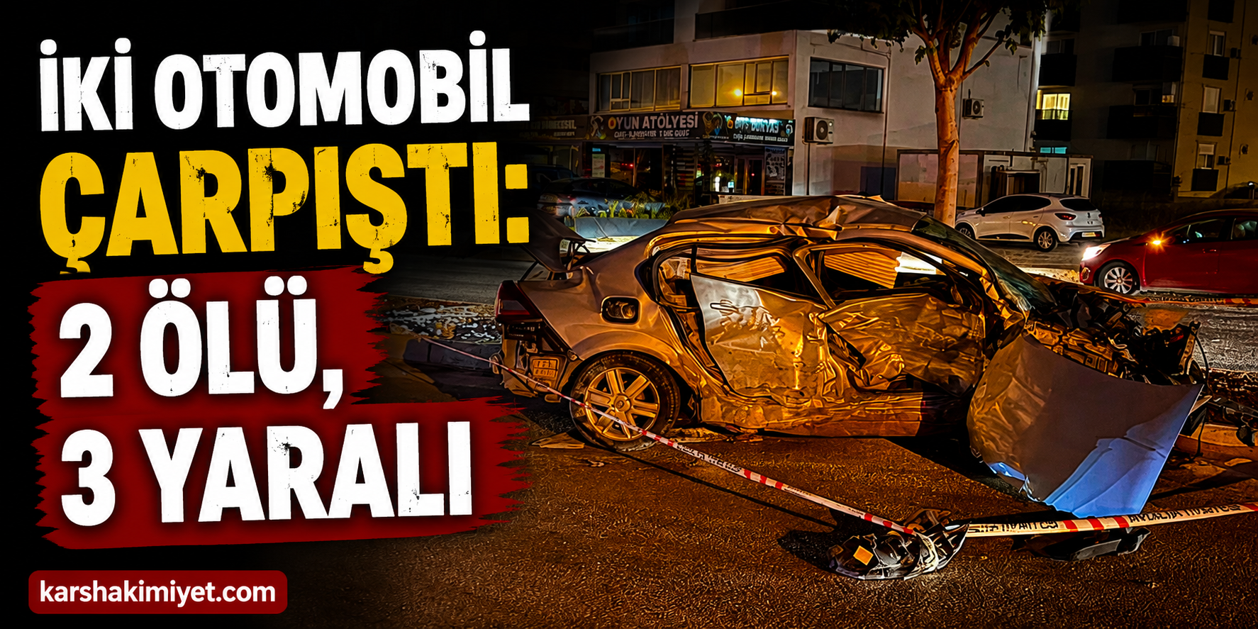 İki Otomobil Çarpıştı: 2 Ölü, 3 Yaralı