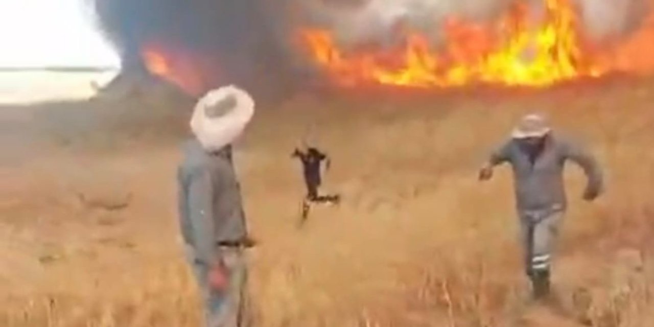 Malatya’da korkutan anız yangını