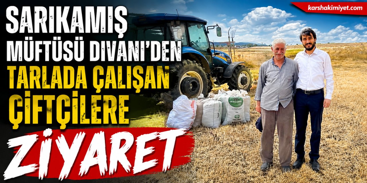 Sarıkamış Müftüsü Divani'den Tarlada Çalışan Çiftçilere Ziyaret