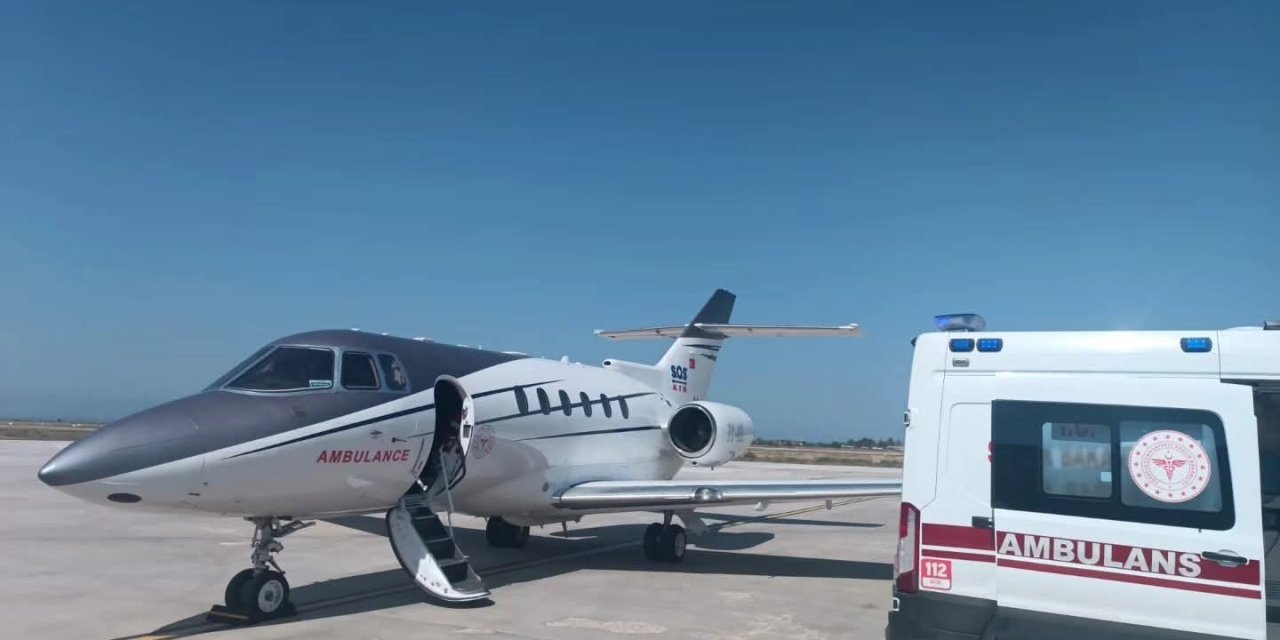 Van’da bir aylık bebek için uçak ambulans havalandı