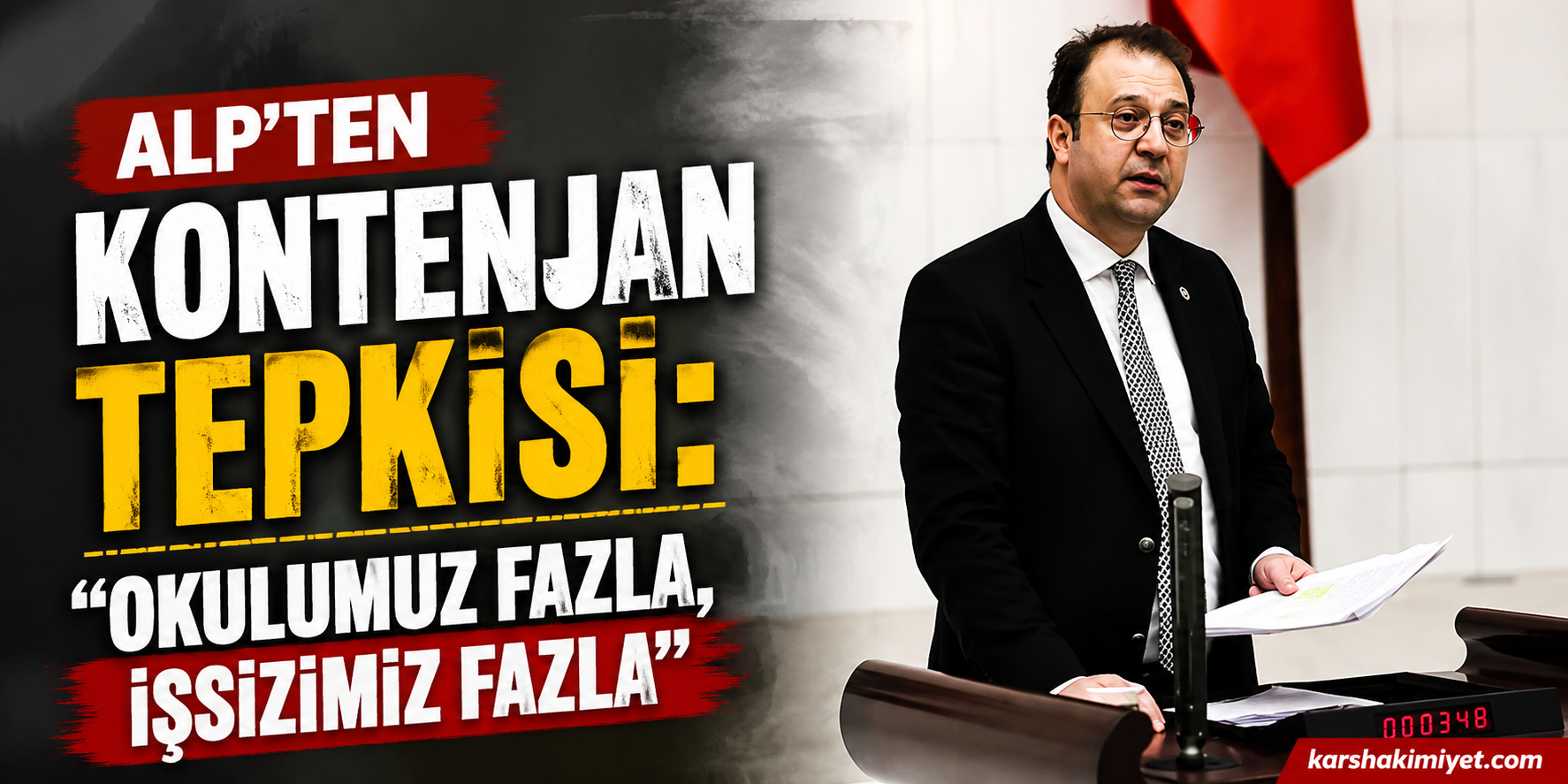 Alp’ten Kontenjan Tepkisi: “Okulumuz Fazla, İşsizimiz Fazla”