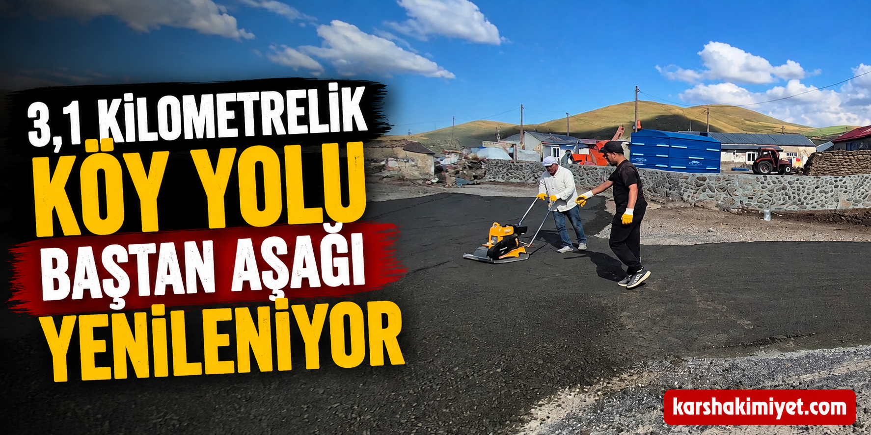 3,1 Kilometrelik Köy Yolu Baştan Aşağı Yenileniyor