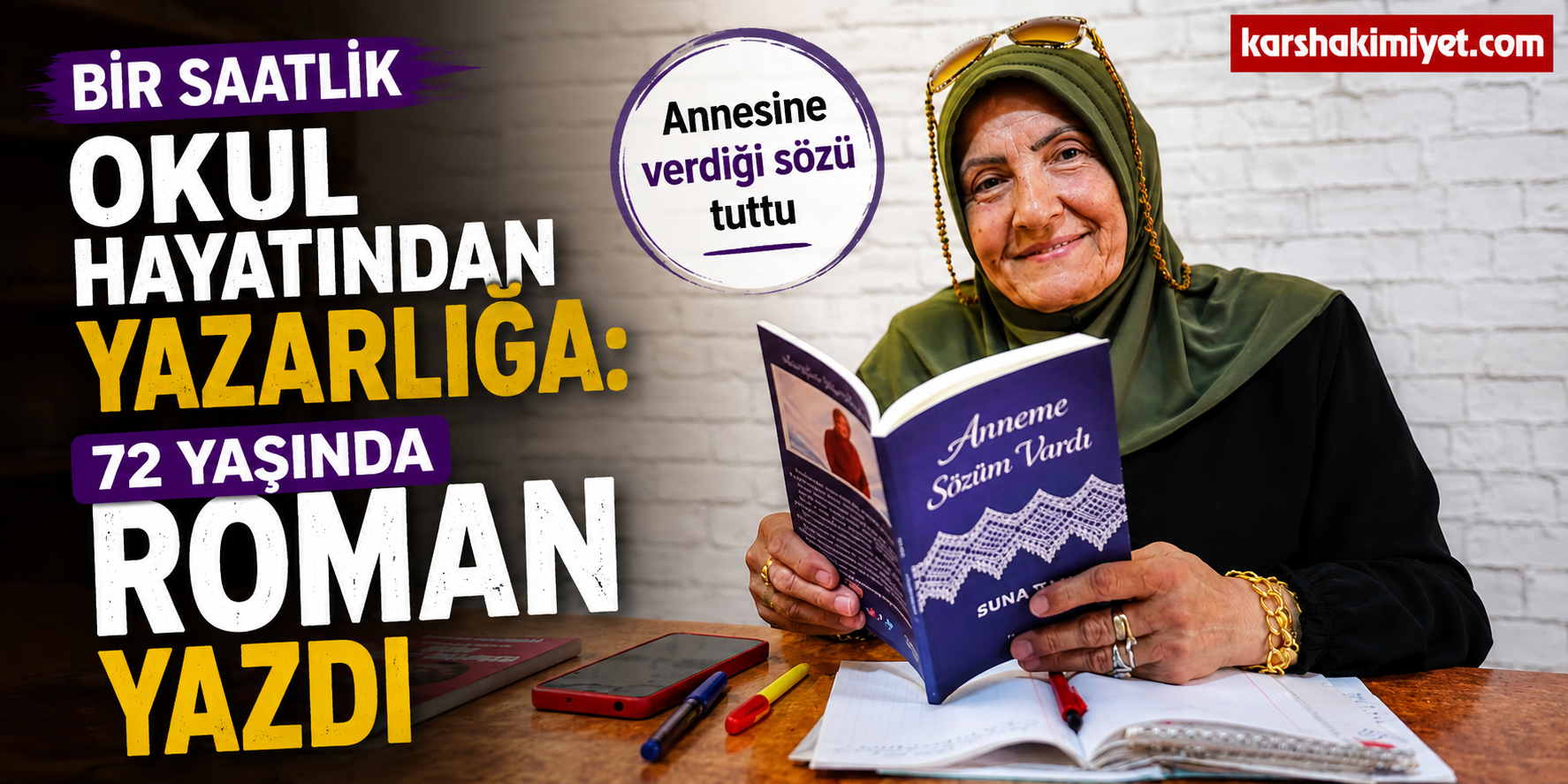 Bir Saatlik Okul Hayatından Yazarlığa: 72 Yaşında Roman Yazdı