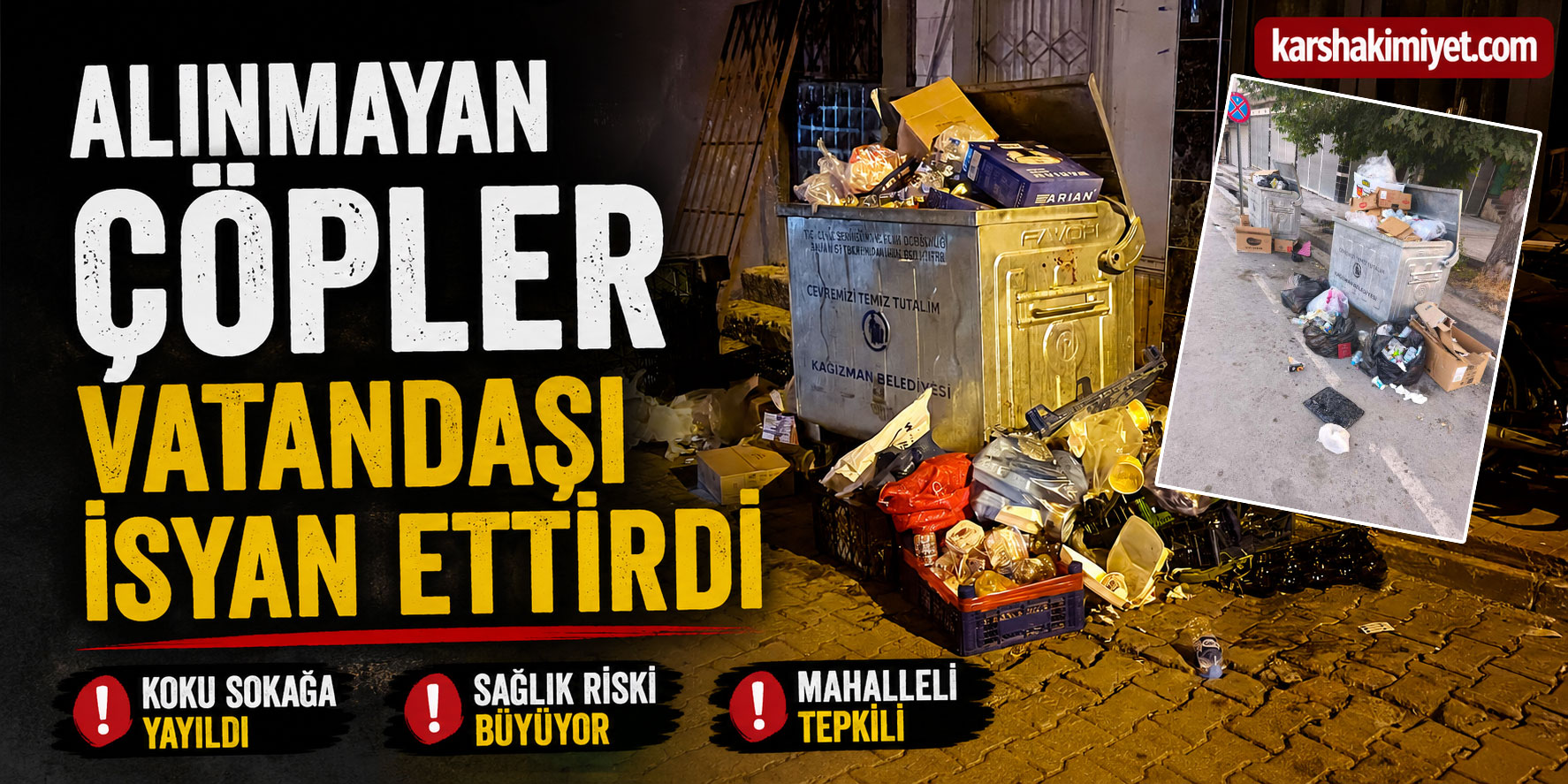 Alınmayan Çöpler Vatandaşı İsyan Ettirdi