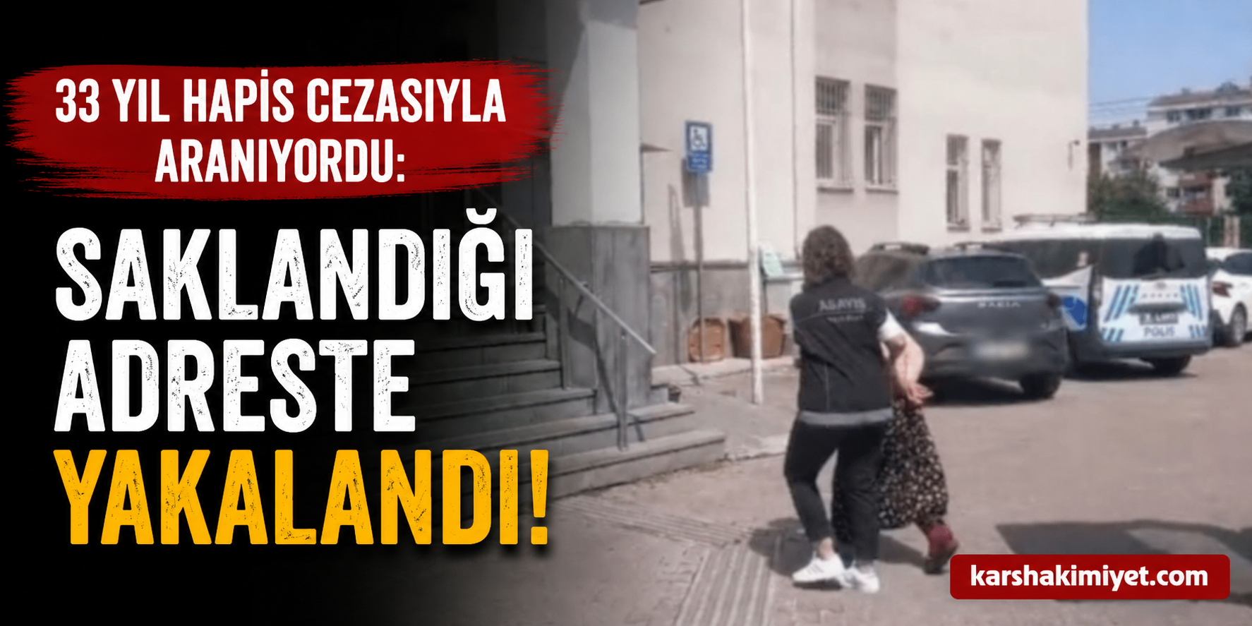 33 Yıl Hapis Cezasıyla Aranıyordu: Saklandığı Adreste Yakalandı