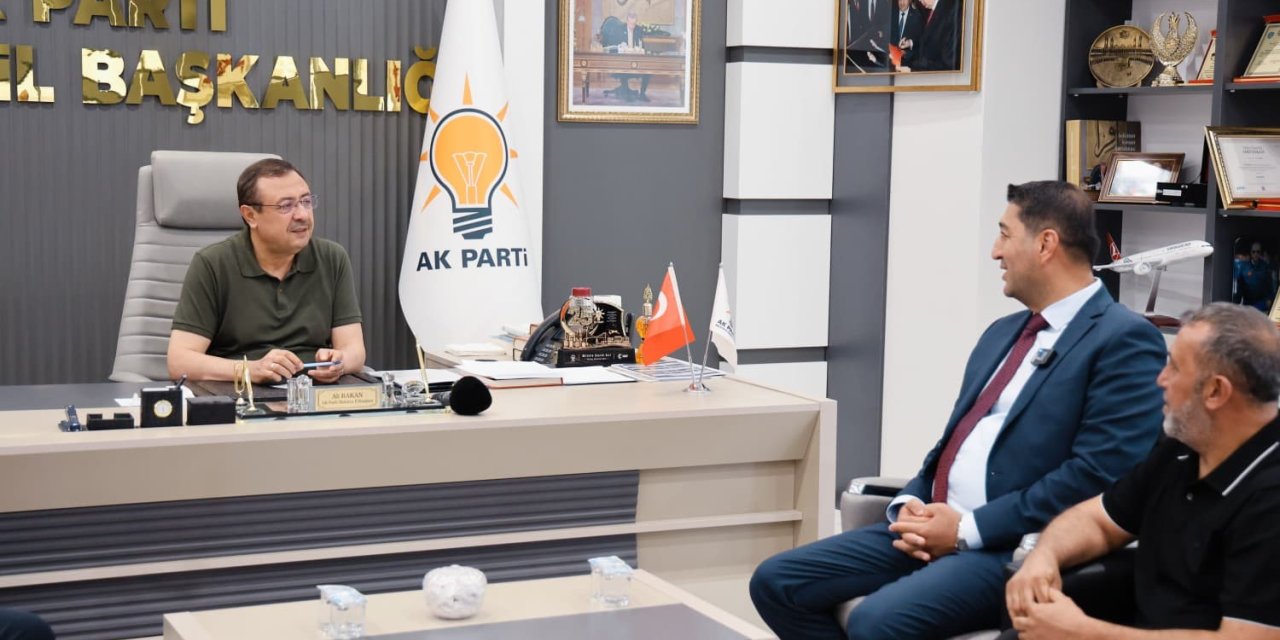 MTSO Başkan Adayı Boyraz’dan AK Parti İl Başkanı Bakan’a ziyaret