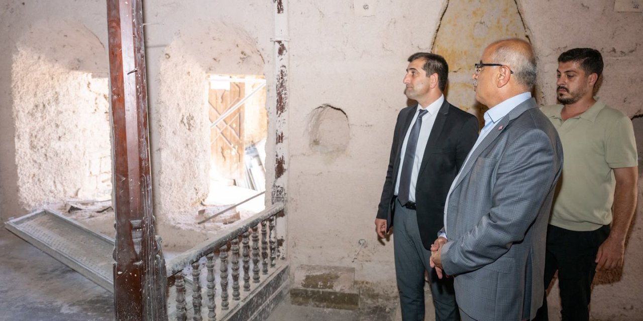 6 Şubat’ta hasar gören tarihi konak yeniden ayağa kaldırılıyor