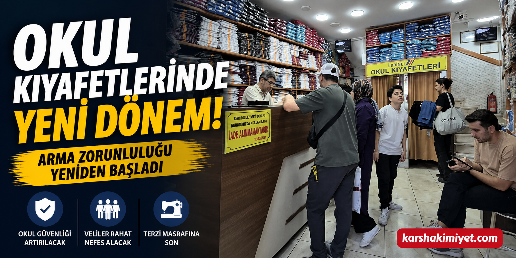 Okul kıyafetlerinde yeni dönem