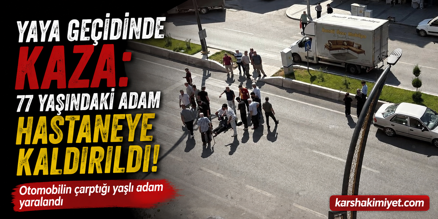 Yaya Geçidinde Kaza: 77 Yaşındaki Adam Hastaneye Kaldırıldı
