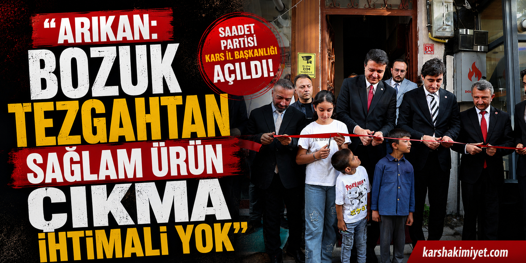 Arıkan: “Bozuk tezgahtan sağlam ürün çıkma ihtimali yok”