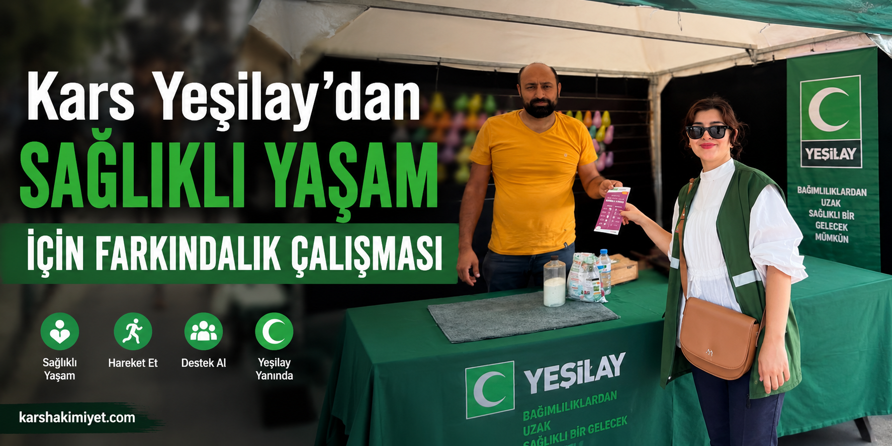 Kars Yeşilay’dan Sağlıklı Yaşam İçin Farkındalık Çalışması