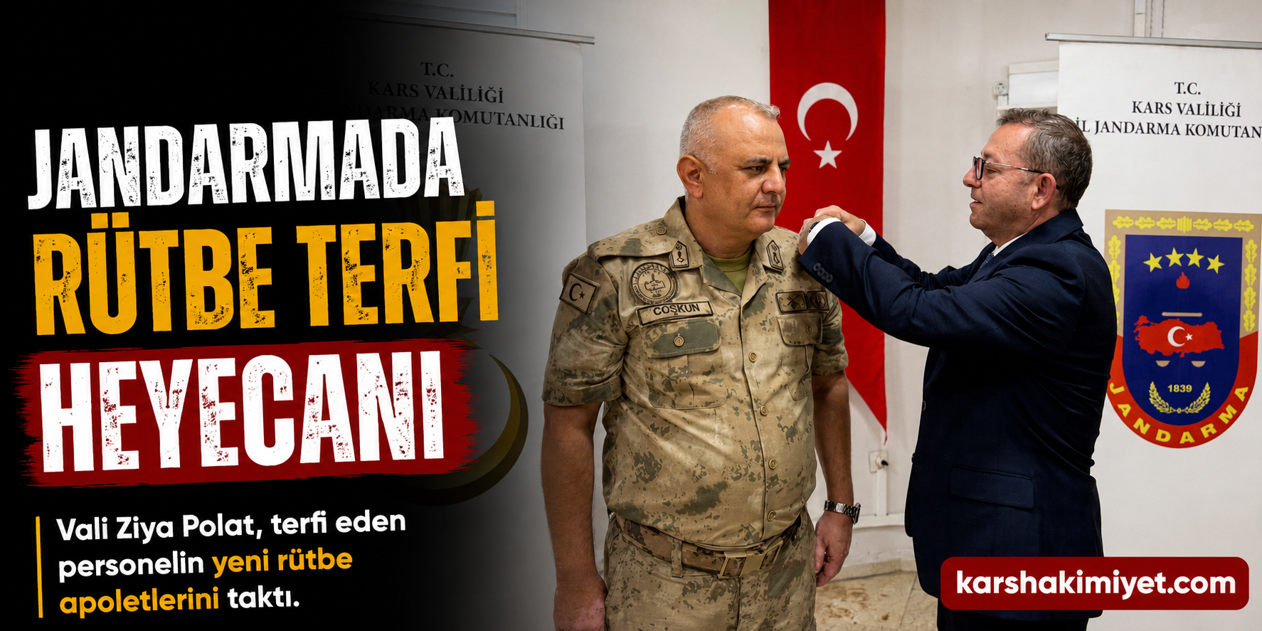 Jandarmada Rütbe Terfi Heyecanı