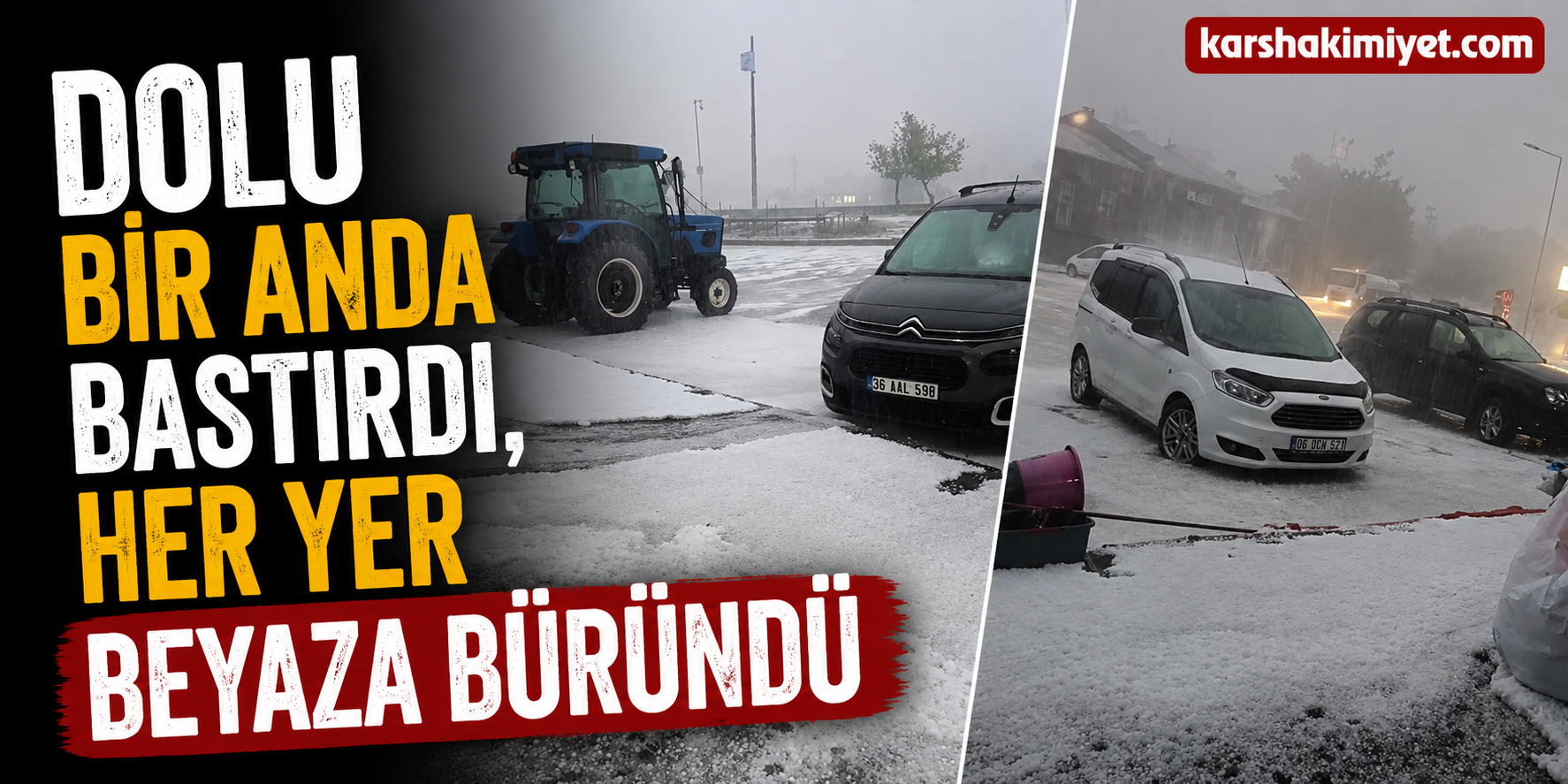 Dolu Bir Anda Bastırdı, Her Yer Beyaza Büründü
