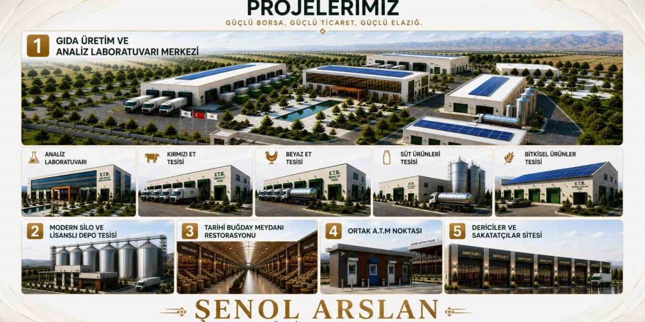 Şenol Arslan projelerini açıkladı: Elazığ Ticaret Borsası için üretim ve yatırım hamlesi
