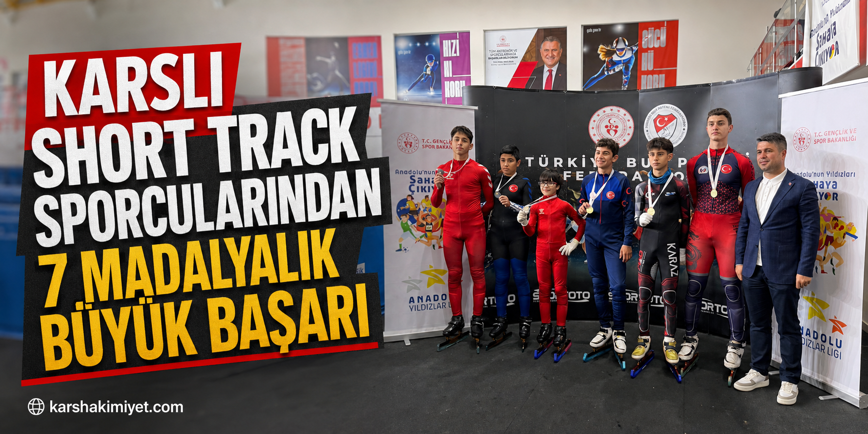 Karslı Short Track Sporcularından 7 Madalyalık Büyük Başarı