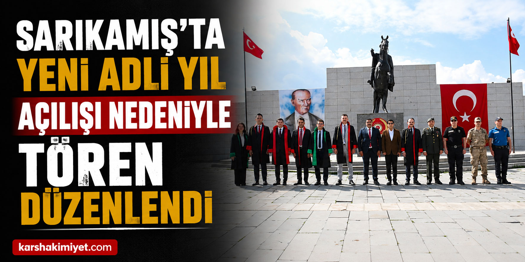 Sarıkamış'ta yeni adli yıl açılışı nedeniyle tören düzenlendi