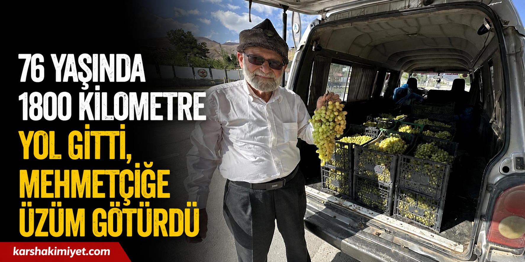 76 Yaşında 1800 Kilometre Yol Gitti, Mehmetçiğe Üzüm Götürdü