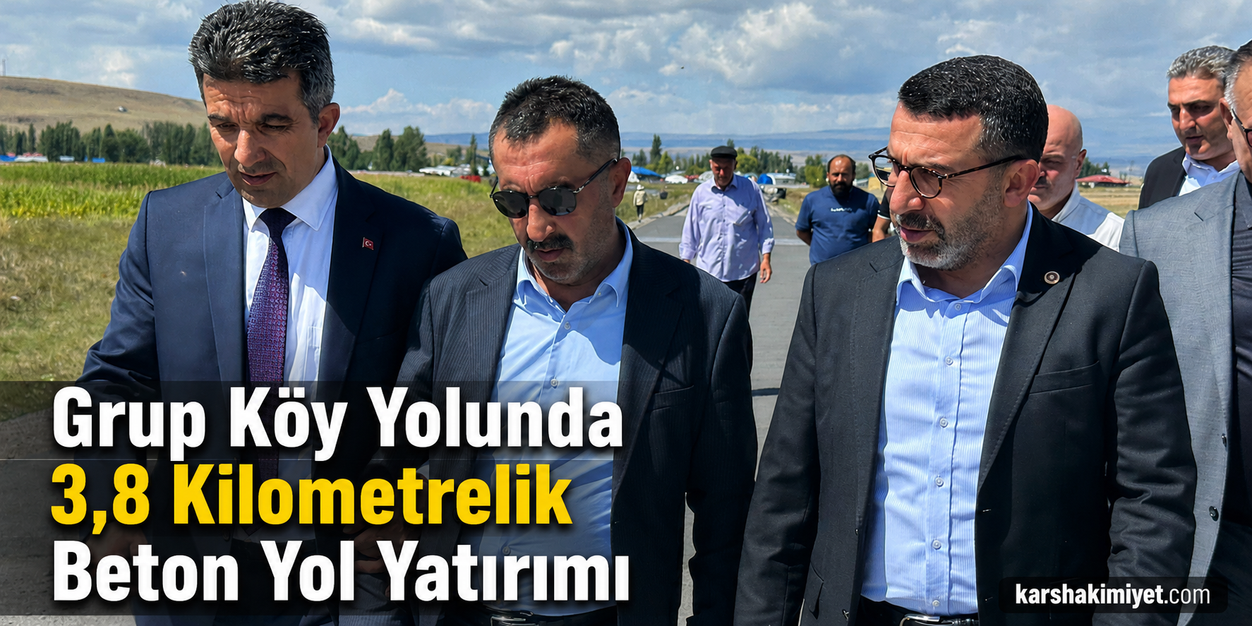 Grup Köy Yolunda 3,8 Kilometrelik Beton Yol Yatırımı