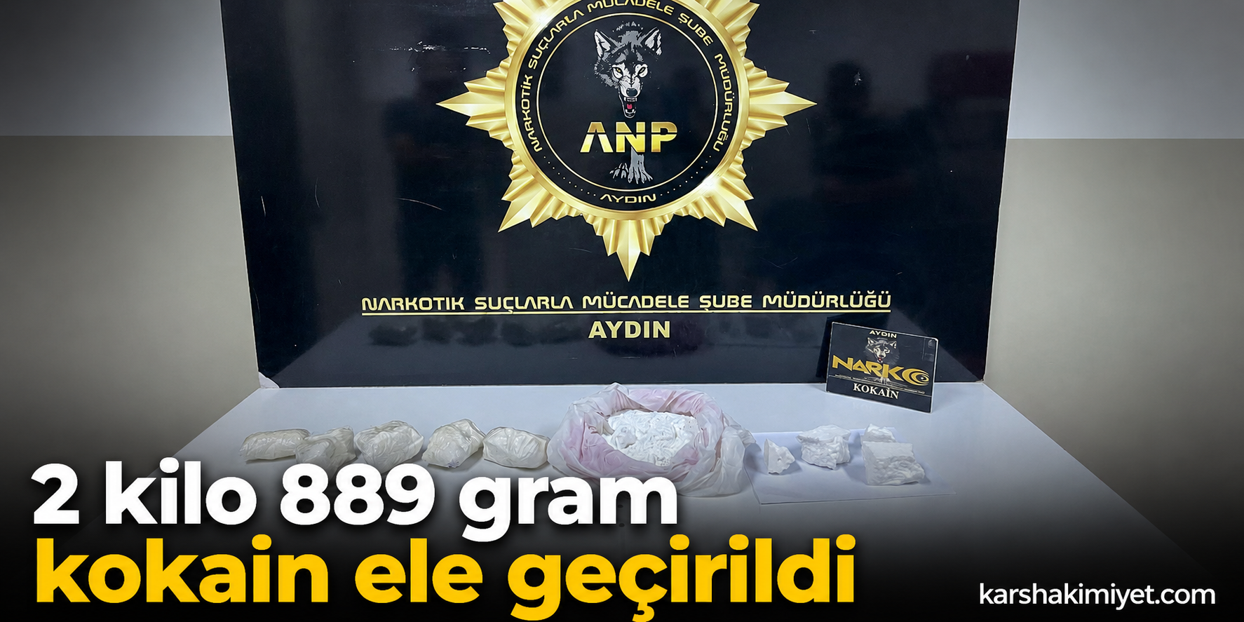 2 kilo 889 gram kokain ele geçirildi