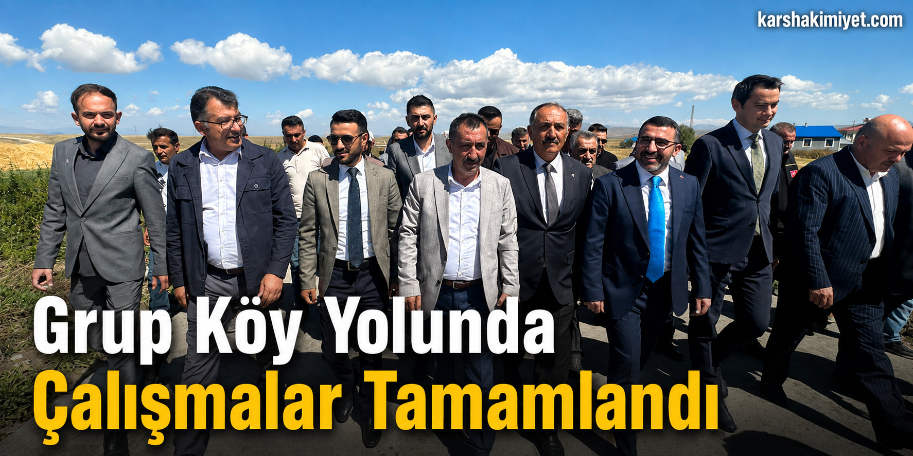 Grup Köy Yolunda Çalışmalar Tamamlandı