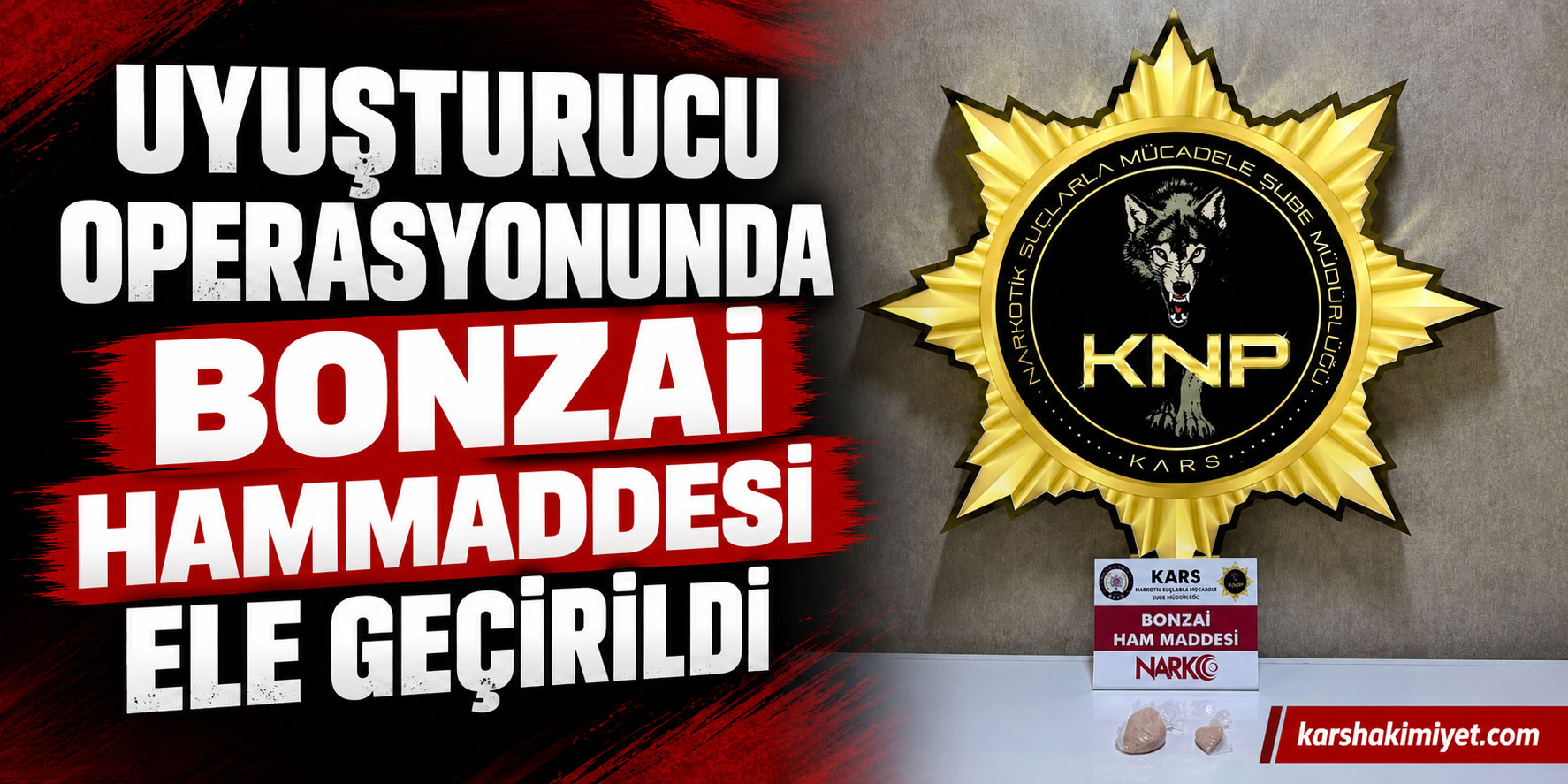 Uyuşturucu Operasyonunda Bonzai Hammaddesi Ele Geçirildi