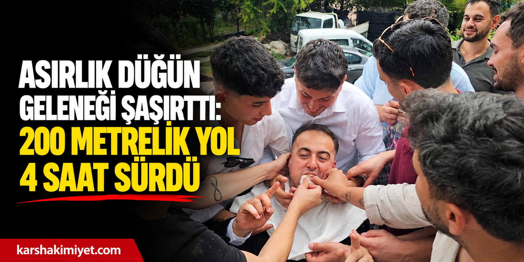 Asırlık Düğün Geleneği Şaşırttı: 200 Metrelik Yol 4 Saat Sürdü