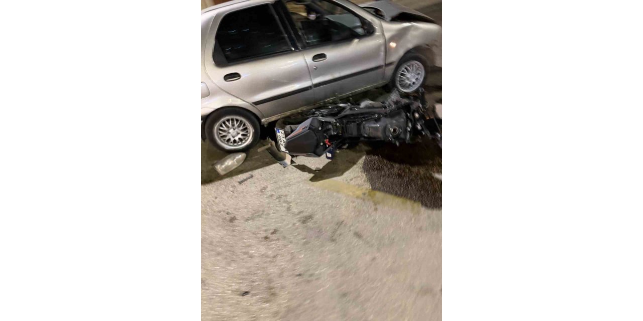 Elazığ’da otomobil ile motosiklet çarpıştı: 1 yaralı