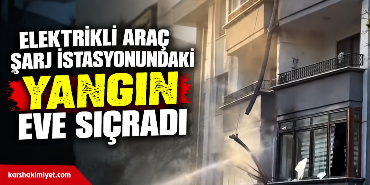 Elektrikli Araç Şarj İstasyonundaki Yangın Eve Sıçradı