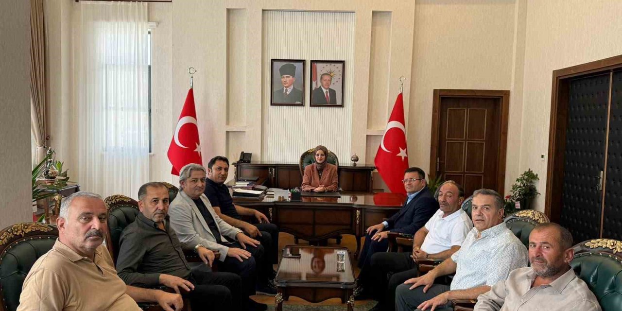 Kuluncak Belediye Başkanı Cengiz’den Kaymakam Bayguş’a ziyaret