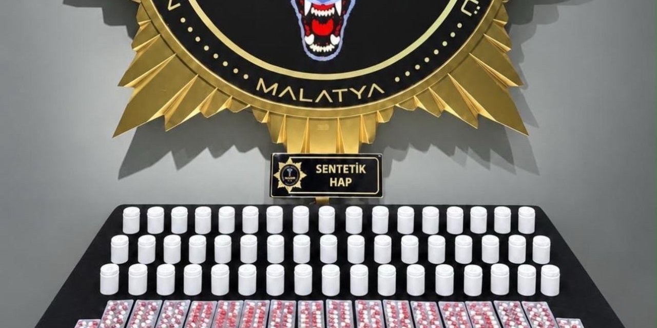 Malatya’da 3 bin 601 sentetik ecza ele geçirildi