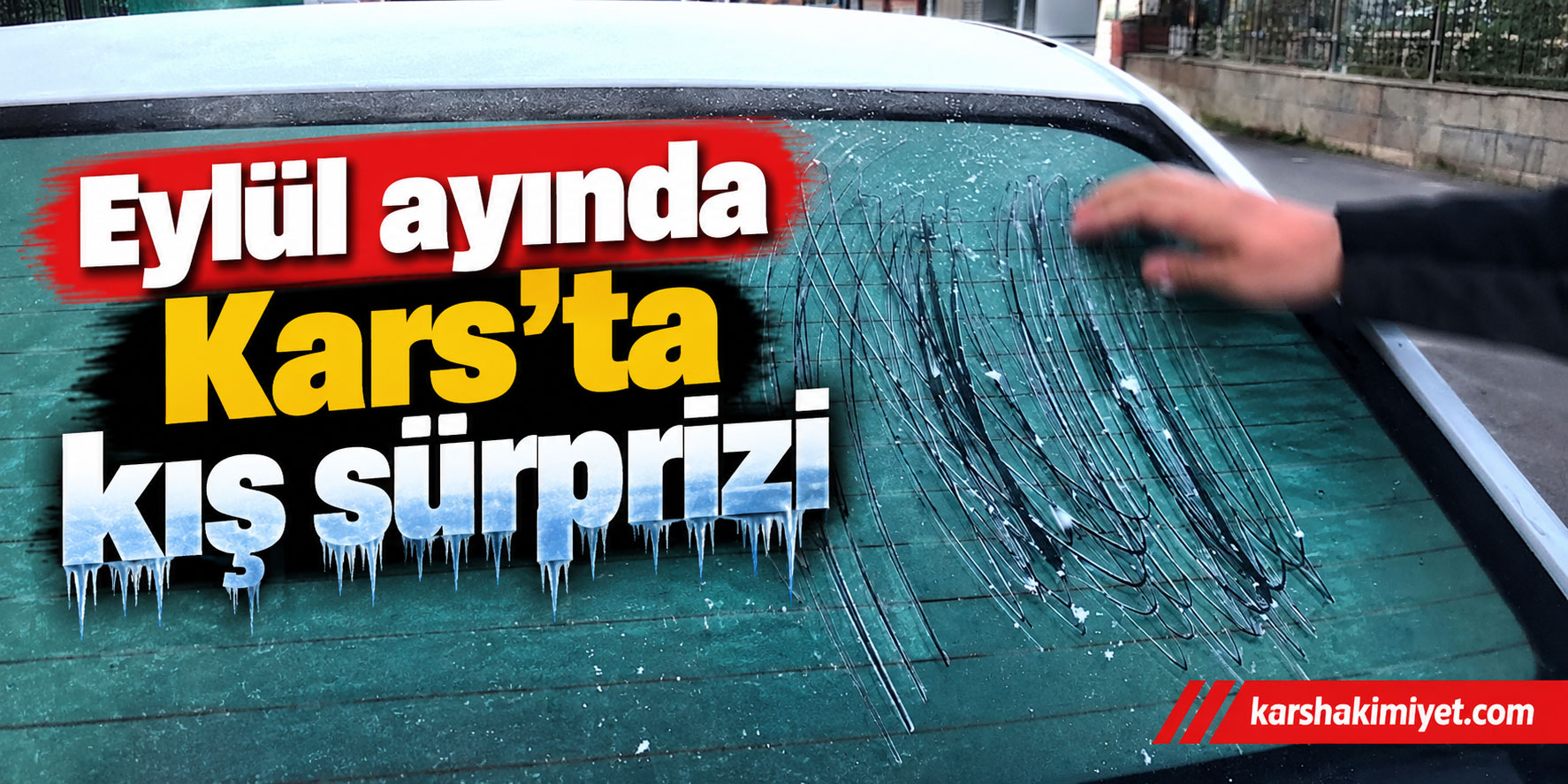Eylül ayında Kars’ta kış sürprizi