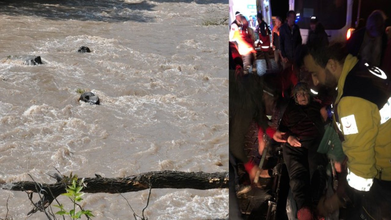 Kars Çayı taştı, mahsur kalan hastaların yardımına sağlık ekipleri yetiş