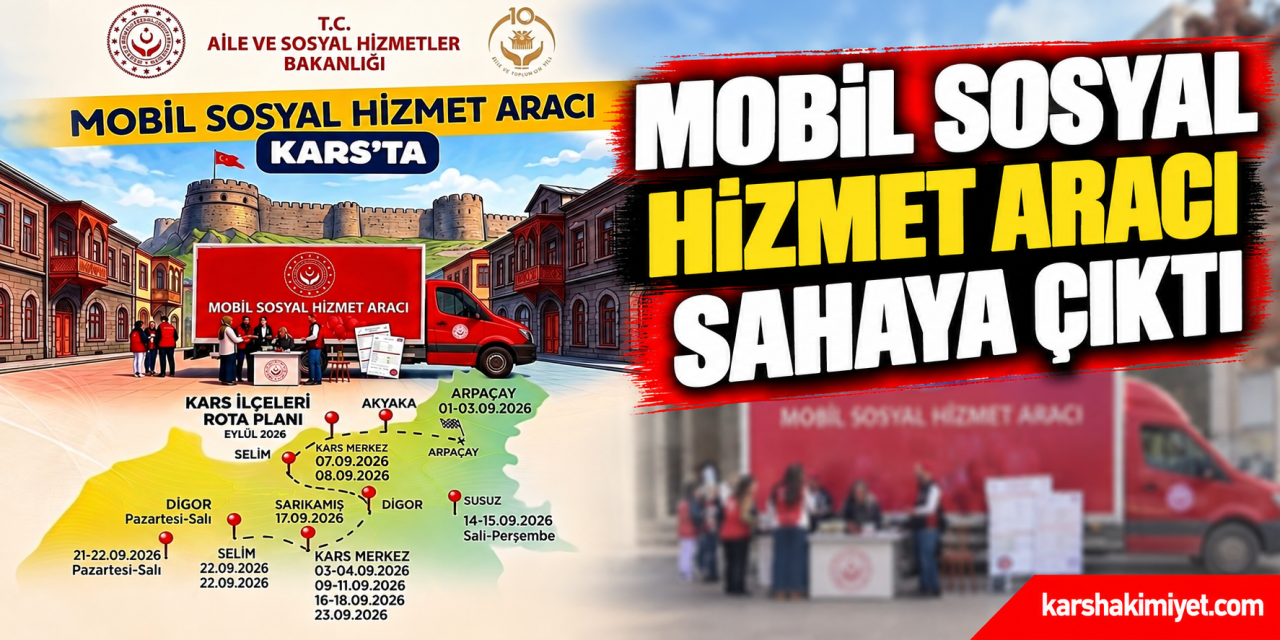 Mobil Sosyal Hizmet Aracı Sahaya Çıktı