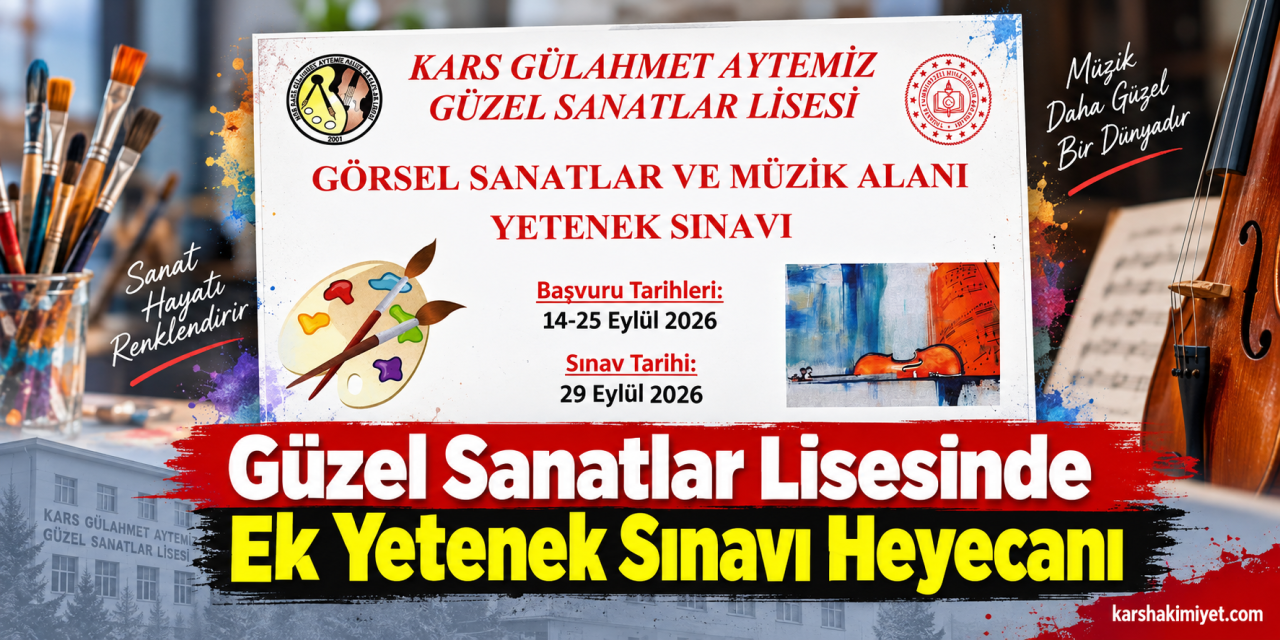 Güzel Sanatlar Lisesinde Ek Yetenek Sınavı Heyecanı