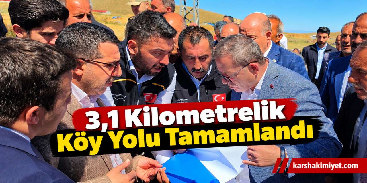 3,1 Kilometrelik Köy Yolu Tamamlandı