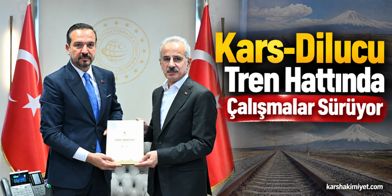 Kars-Dilucu Tren Hattında Çalışmalar Sürüyor