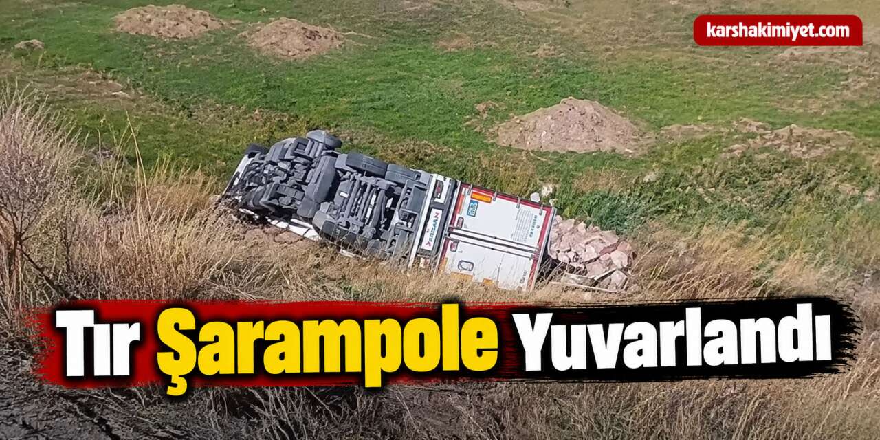 Tır Şarampole Yuvarlandı