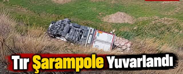 Tır Şarampole Yuvarlandı