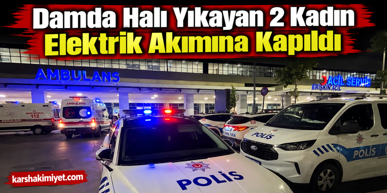 Damda Halı Yıkayan 2 Kadın Elektrik Akımına Kapıldı