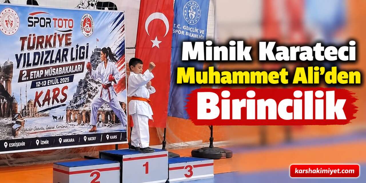Minik Karateci Muhammet Ali’den Birincilik