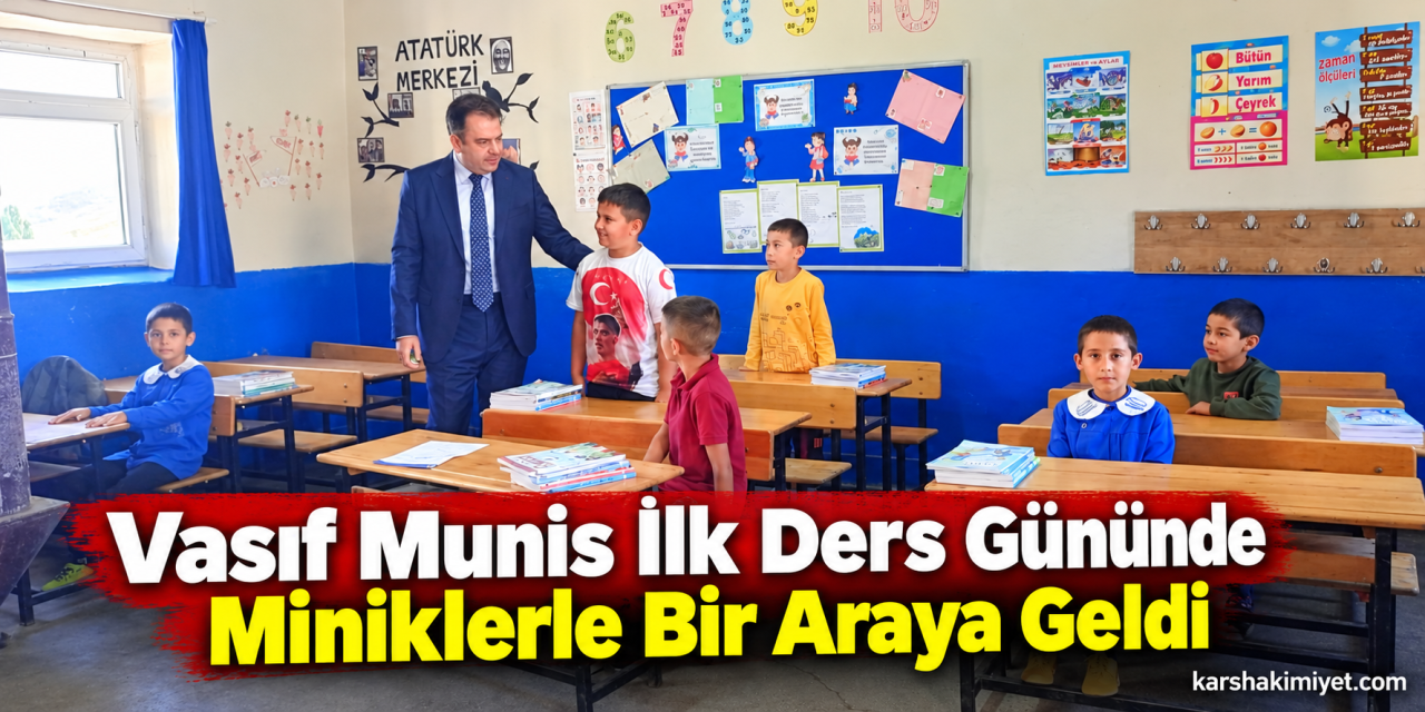 Vasıf Munis İlk Ders Gününde Miniklerle Bir Araya Geldi