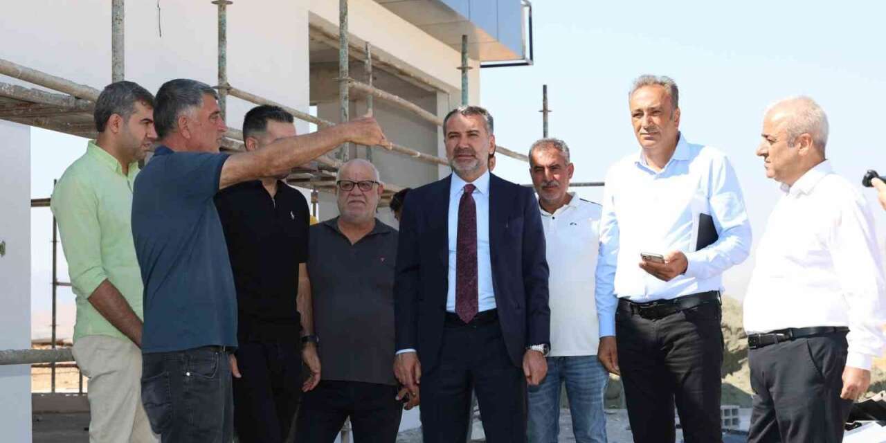 Başkan Şerifoğulları, yapımı devam eden projeleri inceledi