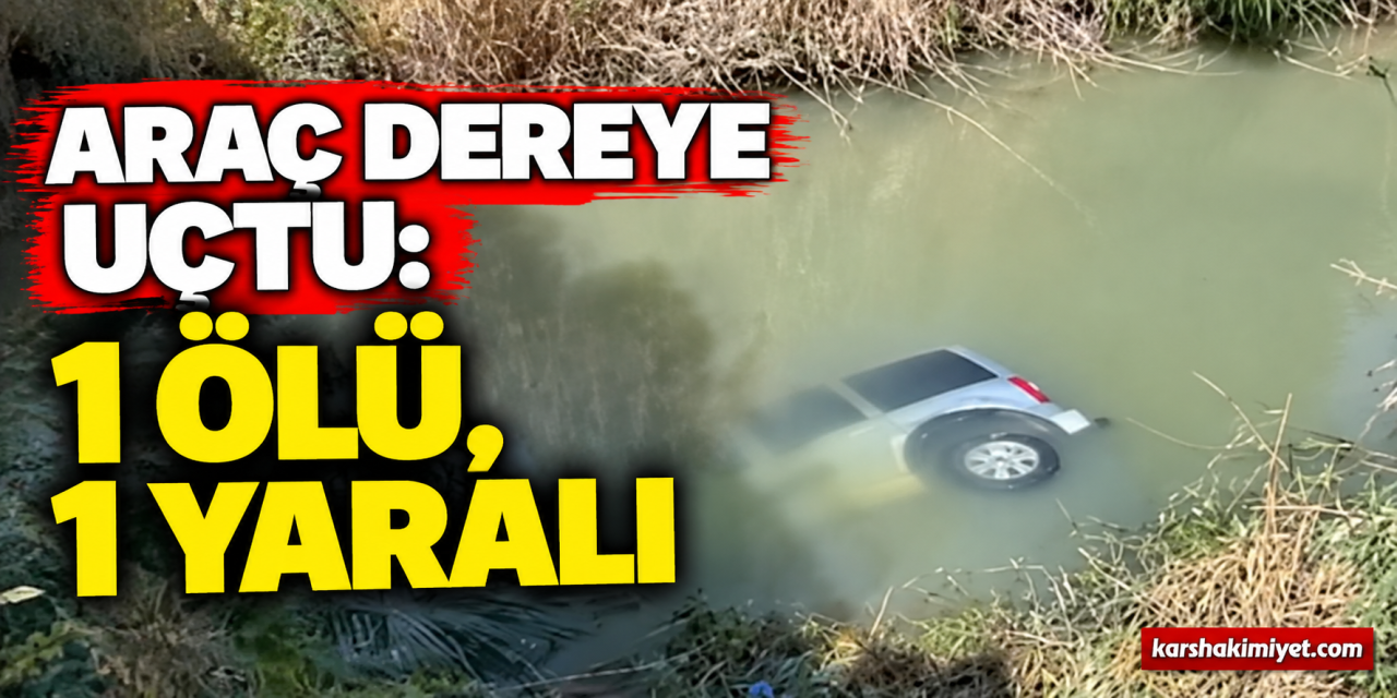 Araç dereye uçtu: 1 ölü, 1 yaralı