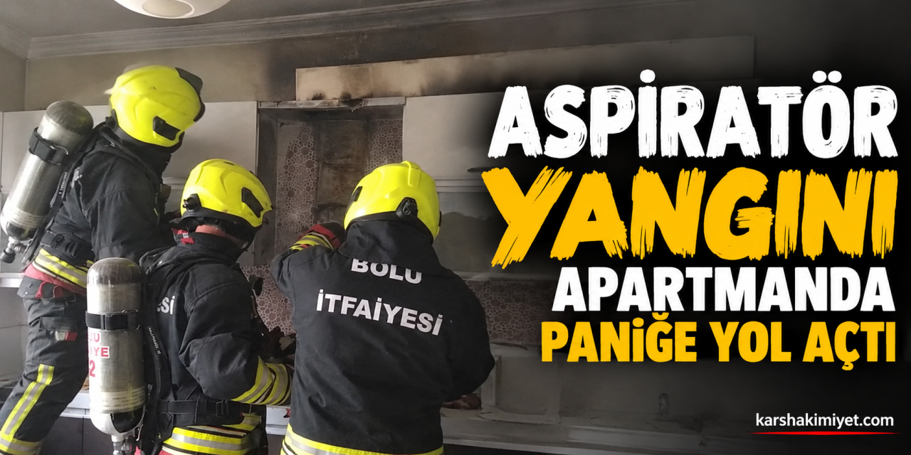 Aspiratör Yangını Apartmanda Paniğe Yol Açtı