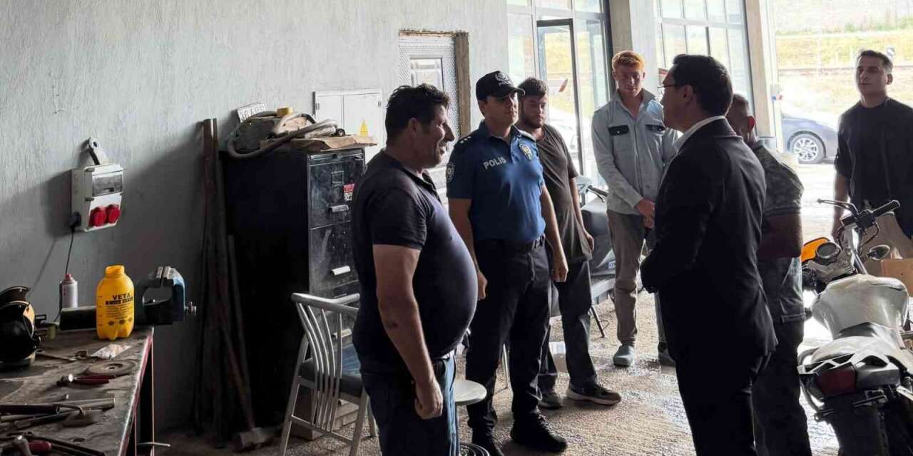 Kaymakam Demirtaş mesaiye esnaf ziyaretiyle başladı