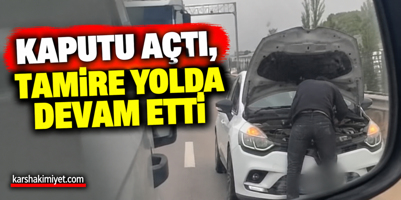 Kaputu Açtı, Tamire Yolda Devam Etti
