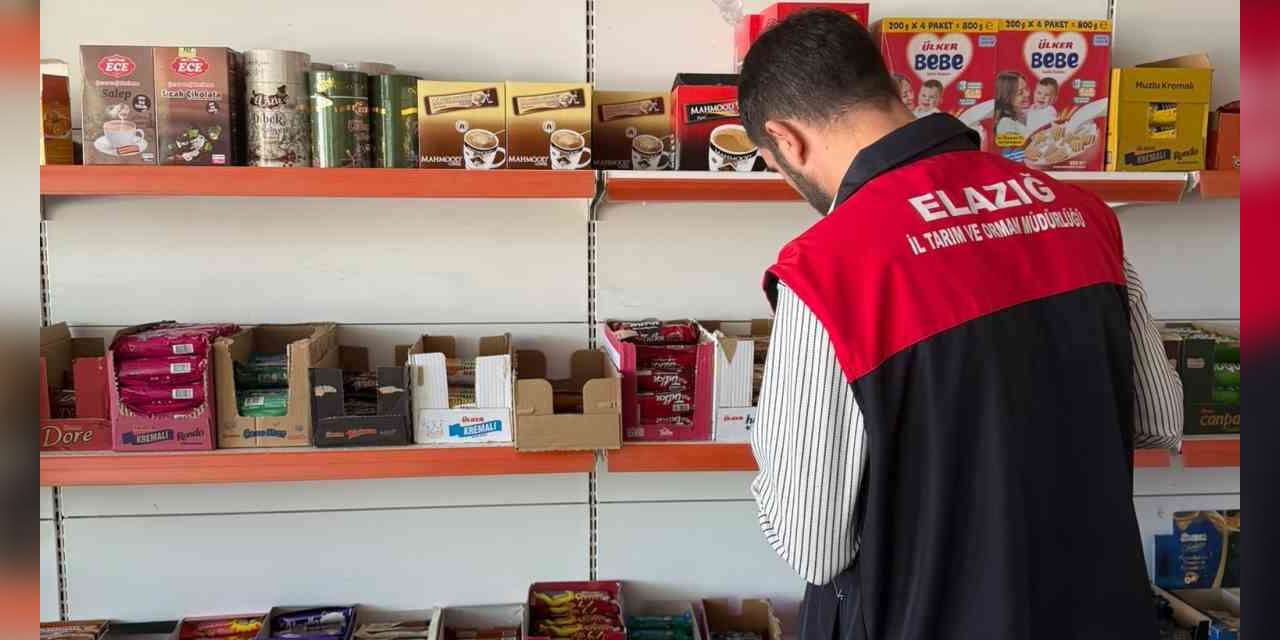 Palu’da marketlere gıda denetimi