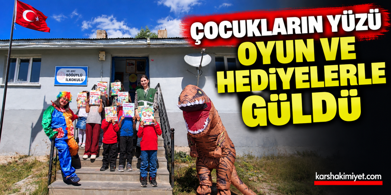 Çocukların Yüzü Oyun ve Hediyelerle Güldü