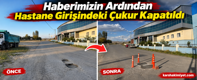 Haberimizin Ardından Hastane Girişindeki Çukur Kapatıldı